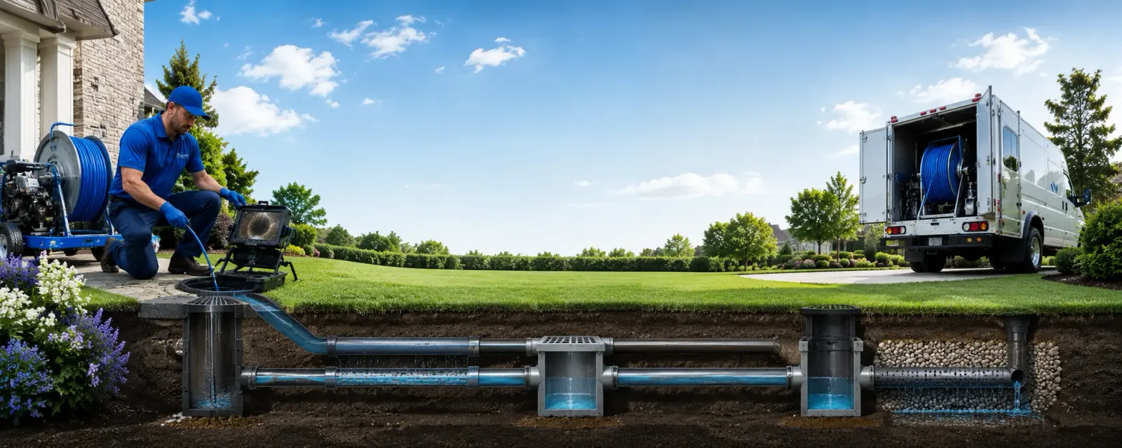 Outdoor drain cleaning information for Webb, MS